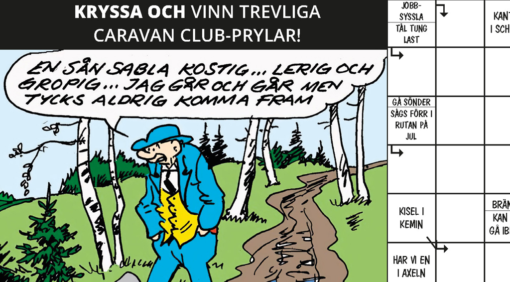 Ingen av tidningens korrekturläsare, det handlar om fyra personer, är någon korsordslösare. Det kan förklara att korsordet i senaste numret av Fritidsmagasinet Caravan gick i tryck utan att vara komplett....